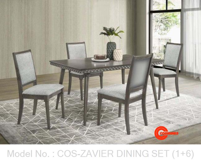 COS-ZAVIER DINING SET (1+6)